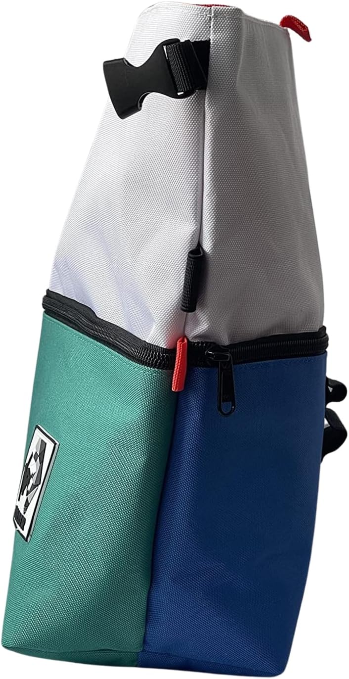 SESH Chalk Bucket - Large Size Chalk Bag for Climbing & Bouldering with Magnetic Closure, 4 Brush Holders, & 2 Side Pockets with Mesh Organizer - Durable - Image 3